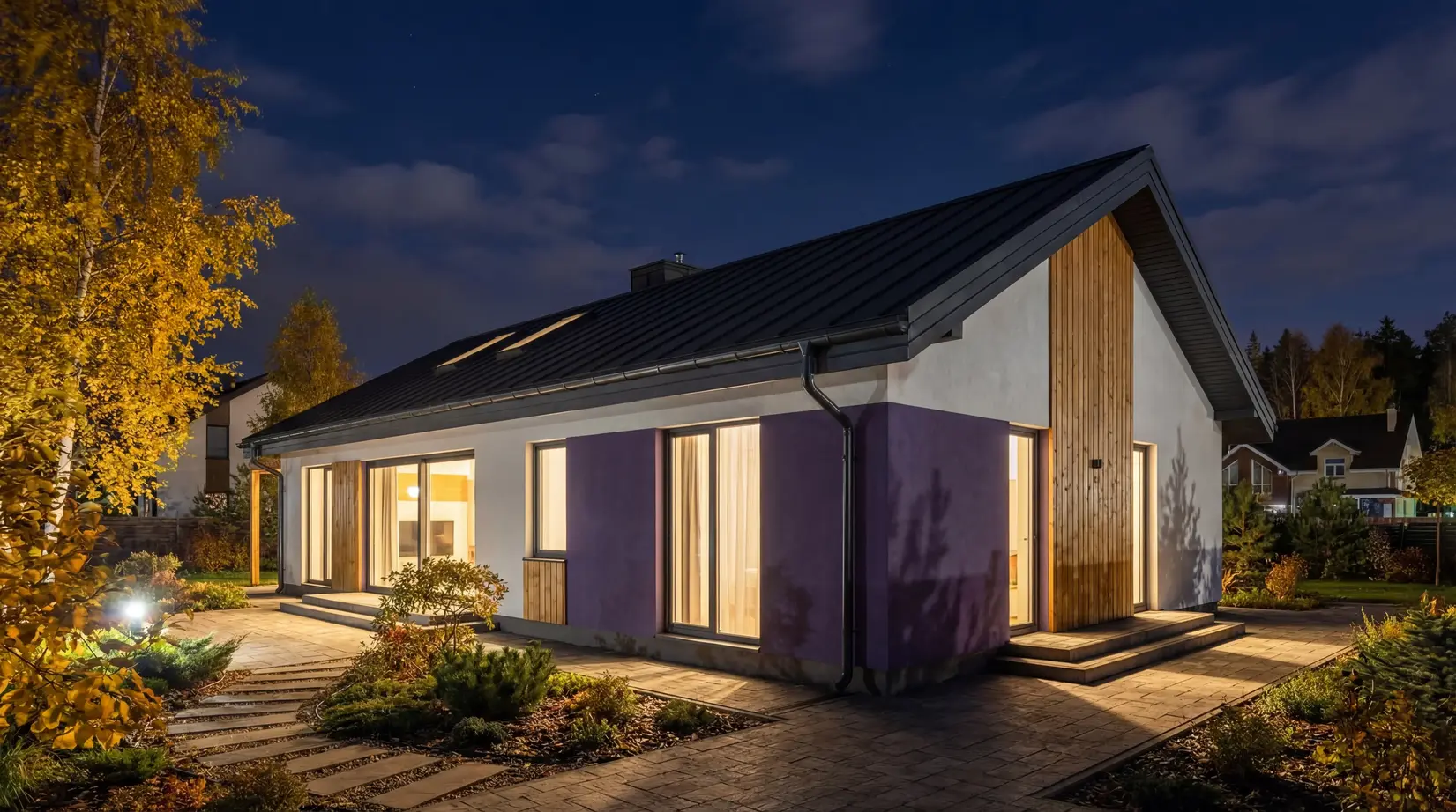 Одноэтажные дома — фото 19